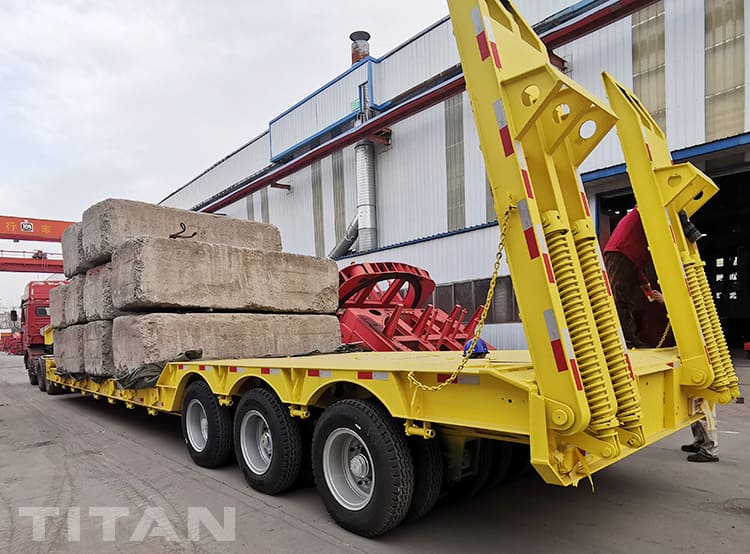 3 Axle Lowboy Equipment Trailer for Sale in Dominica