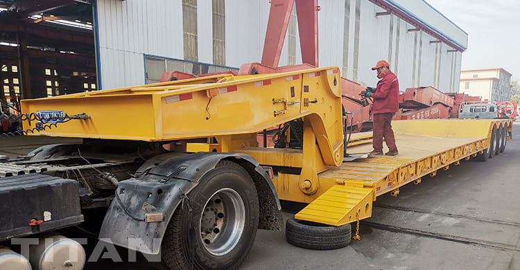 4 Axle 100 Ton Detach Gooseneck Semi Trailer for Sale in Jamaica