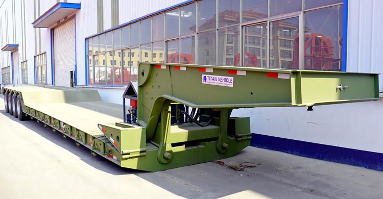 4 Axle 100 Ton Removable Gooseneck Lowboy Trailer for Sale in Guyana