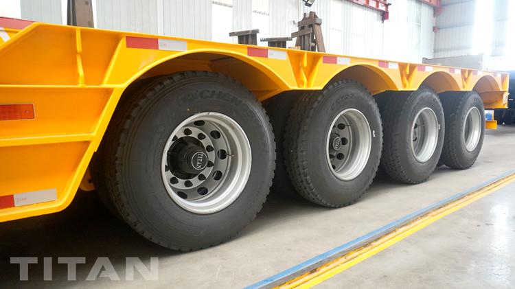 4 Axle 120 Ton Detachable Gooseneck Low Bed Trailer for Sale in Panama