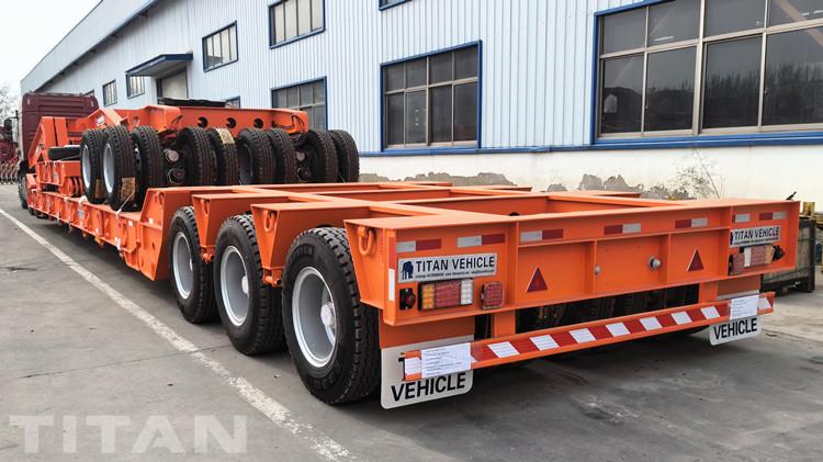 3 Axle Gooseneck Lowboy Trailer with Dolly for Sale in Qatar