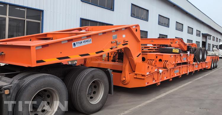 3 Axle Gooseneck Lowboy Trailer with Dolly for Sale in Qatar