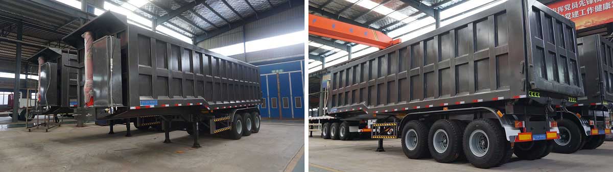 3 Axle 60T Tipper Trailer Promotion