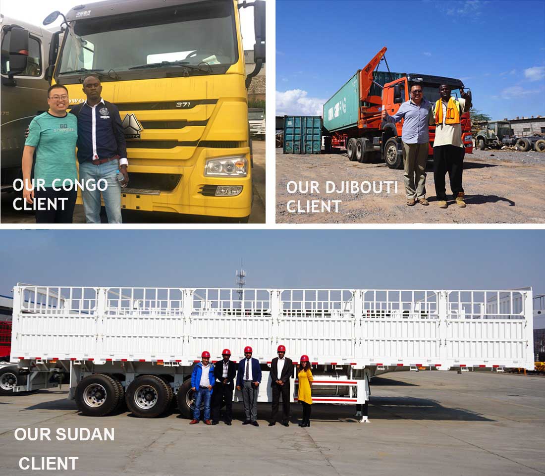 TITAN VEHICLE Customer Visiting for Low Bed Semi Trailer