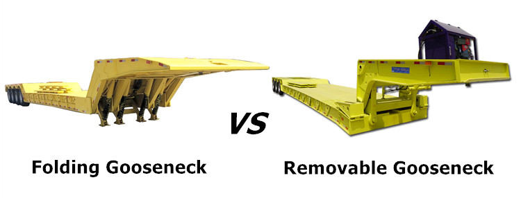 Different of Folding Gooseneck Trailer and Removable Gooseneck
