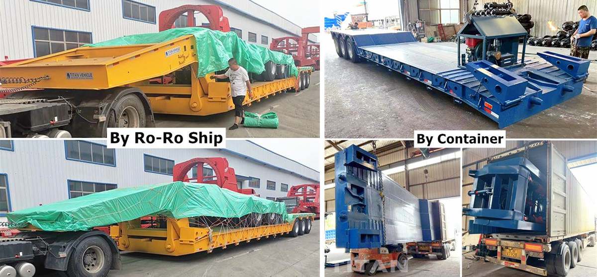 3 Axle Gooseneck Lowboy for Sale with 80 Ton Capacity