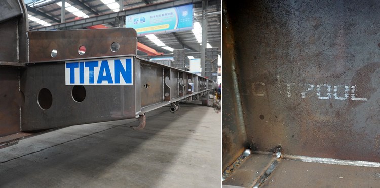 side beam of low bed truck