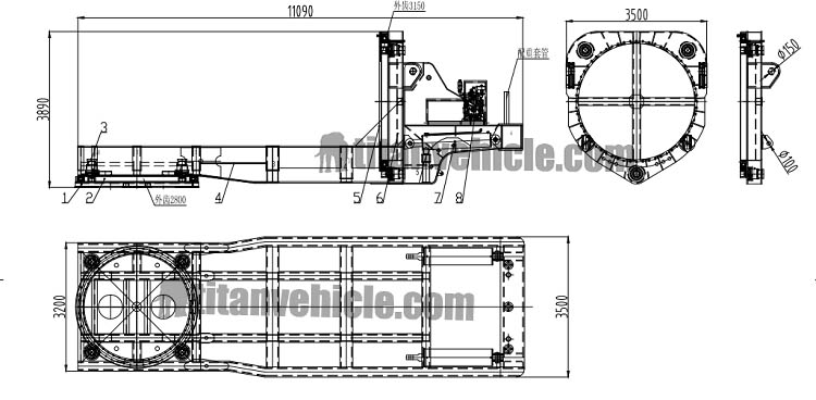 Wind blade transport adaptor