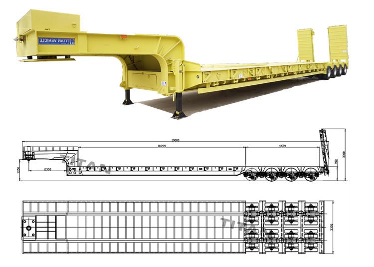 Used Low Loader for Sale  Tri34 Axle Low Loader Trailer for Sale Price