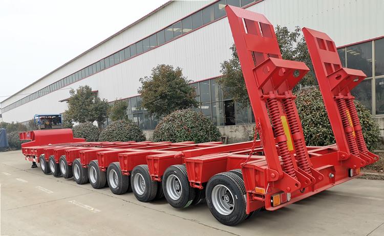 9 axle heavy duty low bed truck