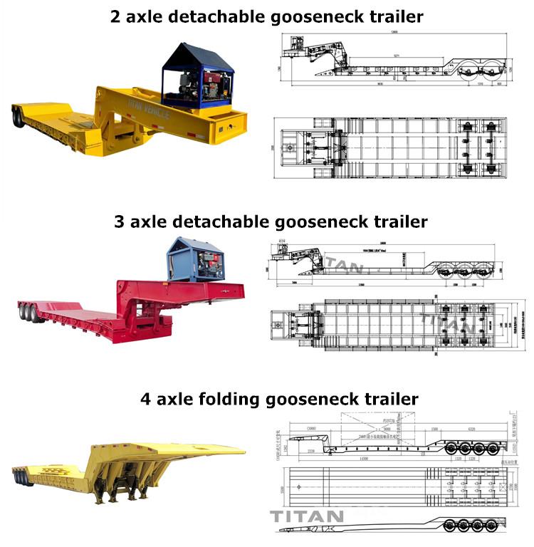 Detachable Gooseneck Lowboy Trailer for Sale in Nigeria