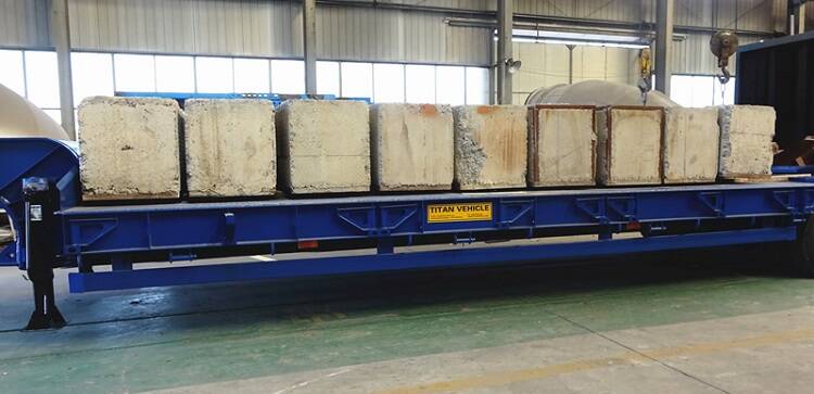 100T Lowbed for Sale 4 Axle Lowbed Trailer
