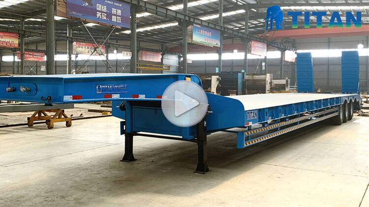 80 Tons Drop Deck Trailer | Lowbed Semi Trailer for Sale