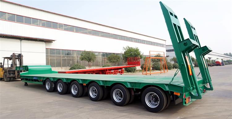 China Low Bed Truck - 6 Axle 60Ton Lowbed Trailer Price
