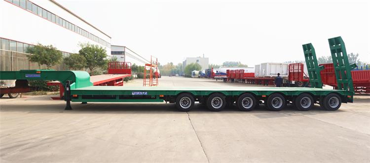 China Low Bed Truck - 6 Axle 60Ton Lowbed Trailer Price
