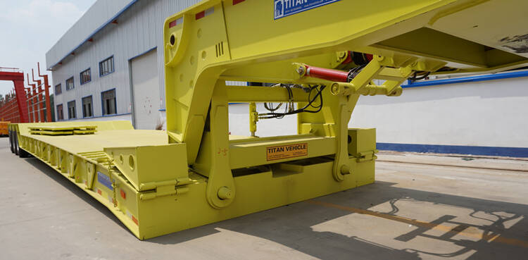 130 ton detachable gooseneck lowboy trailer