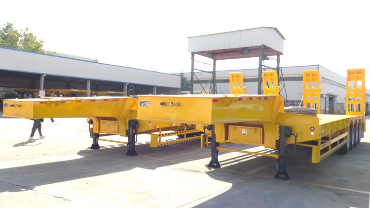 China 4 Axle 100T Low Bed Trailer for Sale - TITAN Vehicle