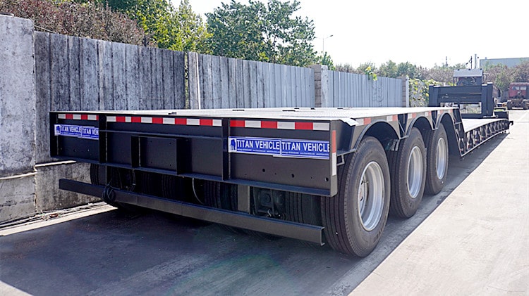 120TON Detachable Gooseneck Lowboy Trailer for Sale in Ghana