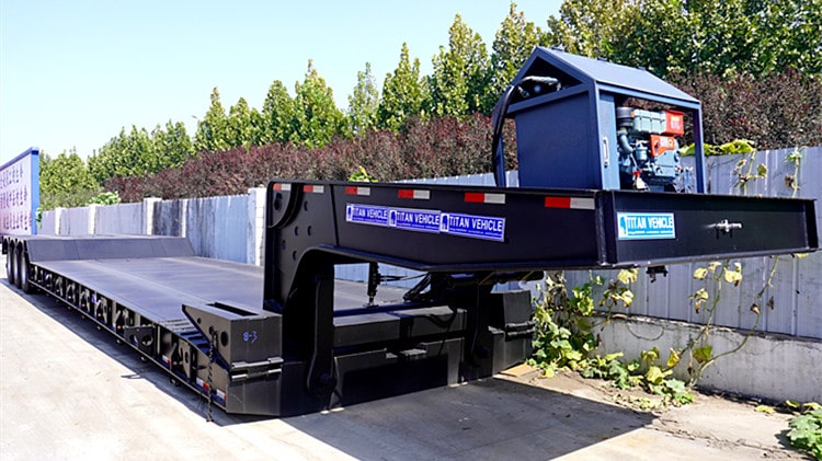 120TON Detachable Gooseneck Lowboy Trailer for Sale in Ghana