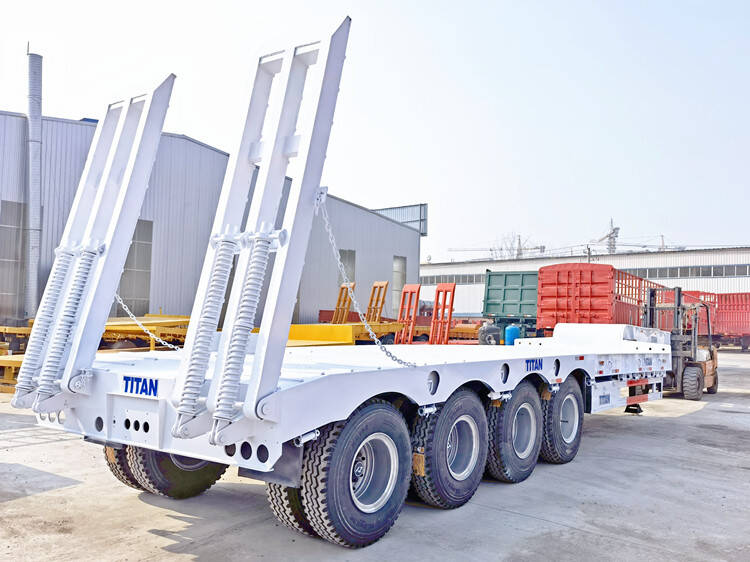 4 Axle Low Bed Truck Price for Sale - TITAN Vehicle