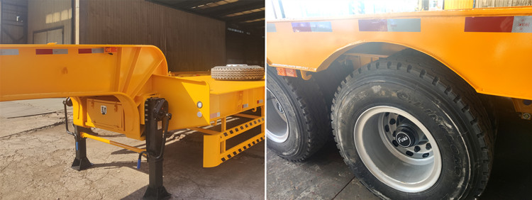 China 100 Ton 4 Axle Low Bed Trailer for Sale - TITAN Vehicle