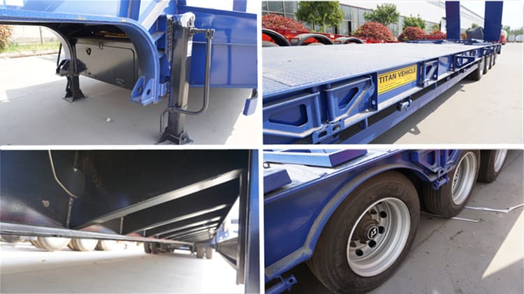 4 Axle 100 Ton Lowbed Trailer for Sale