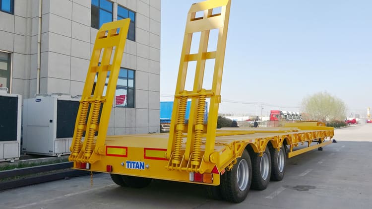 Tri Axle 40Ft Low Bed Semi Trailer for Sale