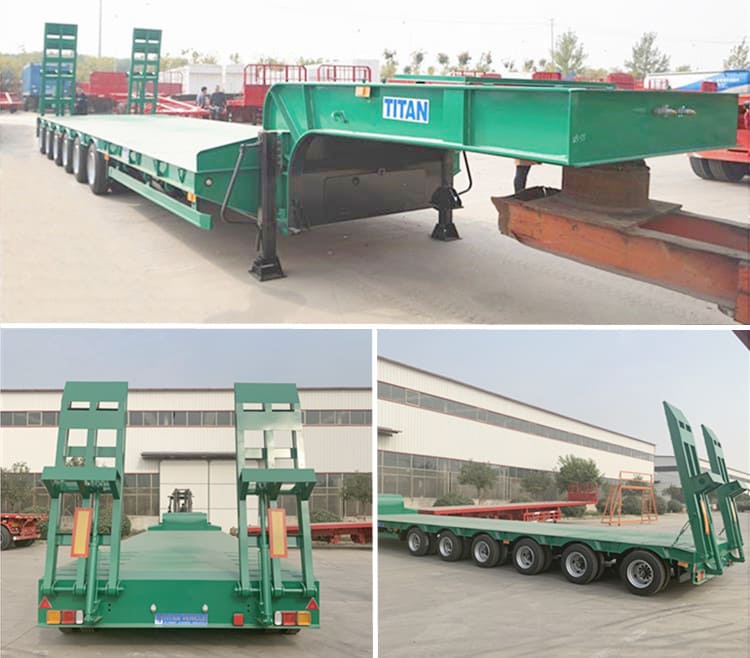 200 Ton Heavy Haul Drop Deck Semi Trailer for Sale Price