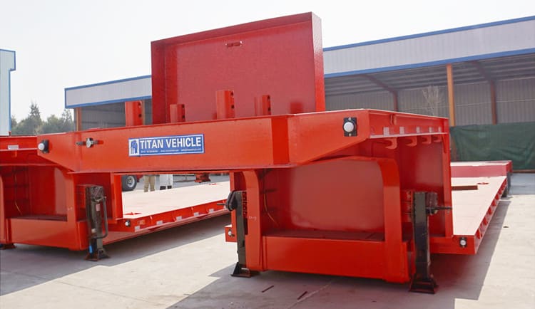 Used Tri Axle 50 Tons Low Loader Trailers for Sale