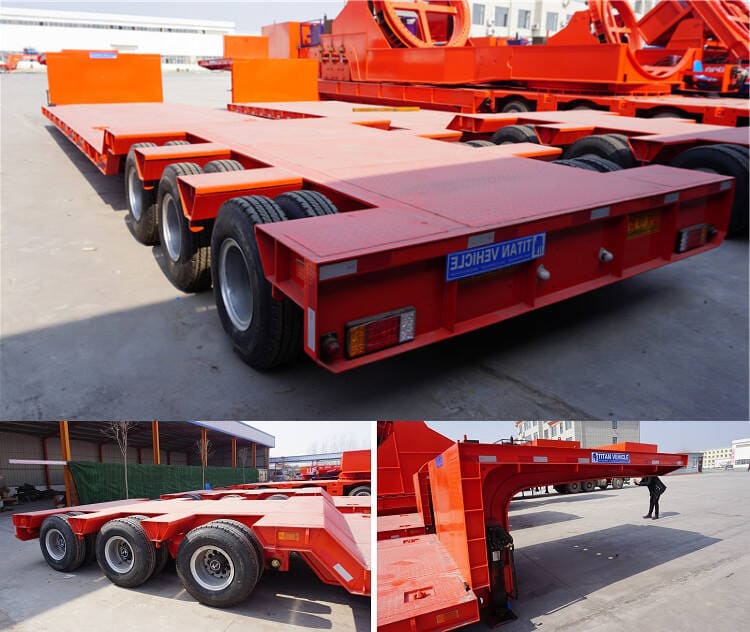 Used Tri Axle 50 Tons Low Loader Trailers for Sale