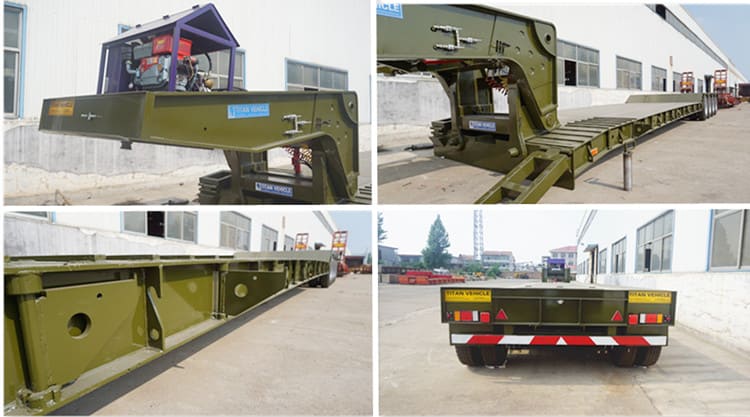 4 Axle 100T Hydraulic Gooseneck Trailer  
