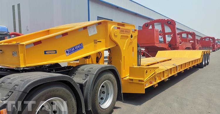 Hydraulic Detachable Gooseneck Lowboy Trailer Heavy Equipment