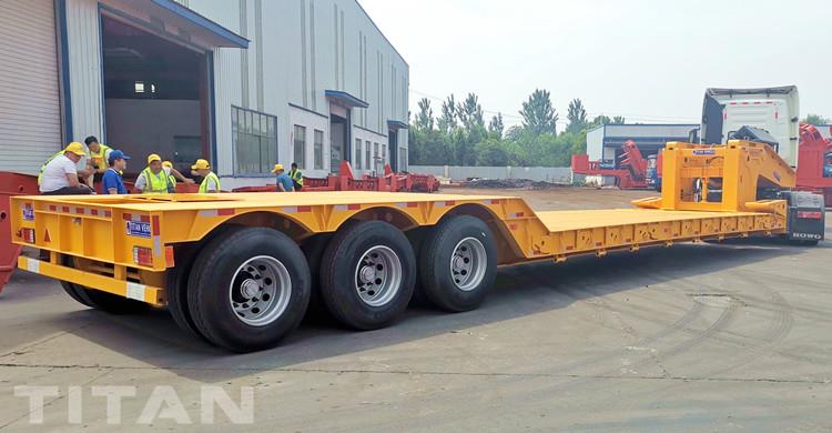 Hydraulic Detachable Gooseneck Lowboy Trailer Heavy Equipment