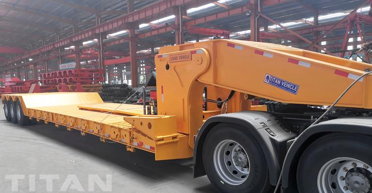 Hydraulic Detachable Gooseneck Lowboy Trailer Heavy Equipment
