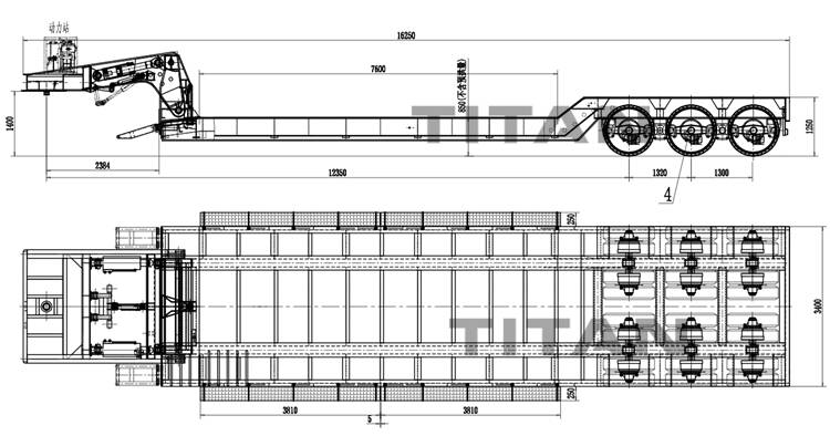  hydraulic detachable gooseneck trailer drawing