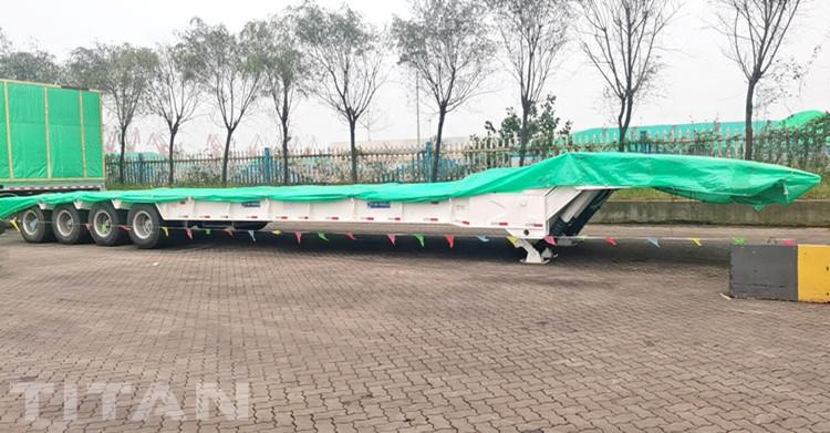 Folding Neck Lowboy Trailer for Sale with 100 Ton Capacity