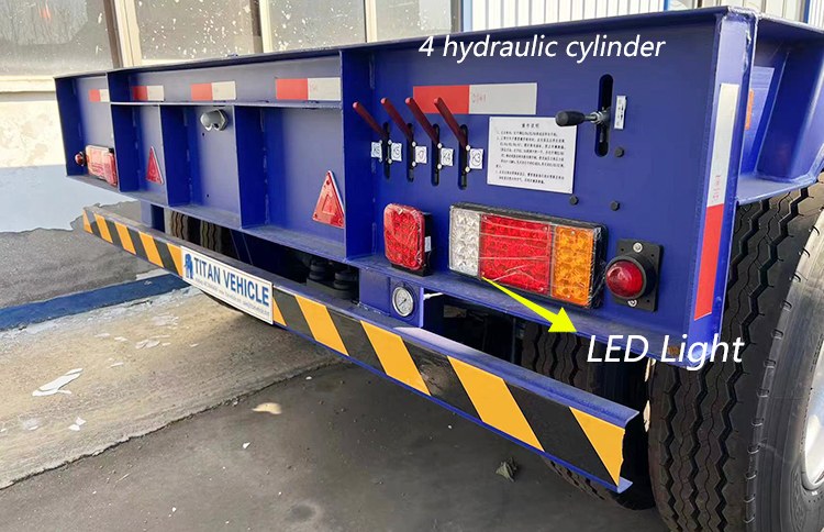 3 Axle 40Ft Gooseneck Lowboy for Sale | 80 Ton Hydraulic Detachable Gooseneck Lowboy Trailer