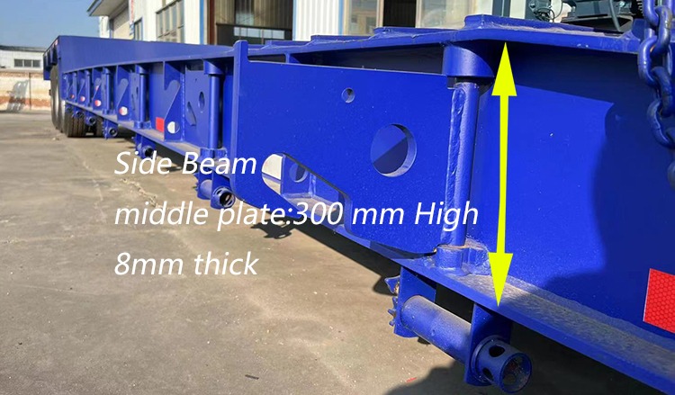 3 Axle 40Ft Gooseneck Lowboy for Sale | 80 Ton Hydraulic Detachable Gooseneck Lowboy Trailer