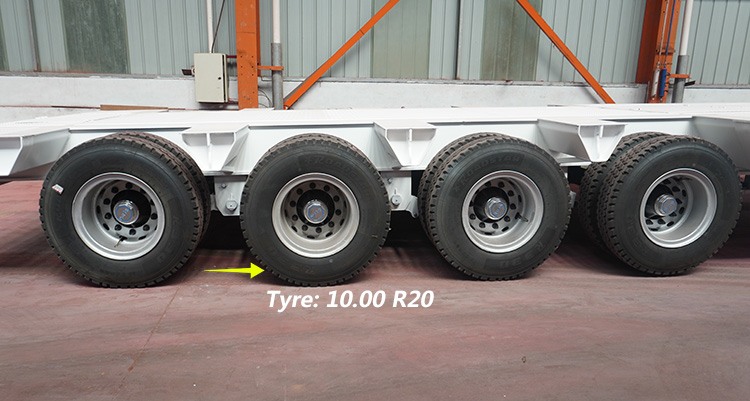 4 Axle Folding Gooseneck Trailer for Sale | Folding Neck Lowboy for Sale