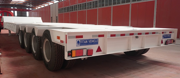 4 Axle Folding Gooseneck Trailer for Sale | Folding Neck Lowboy for Sale