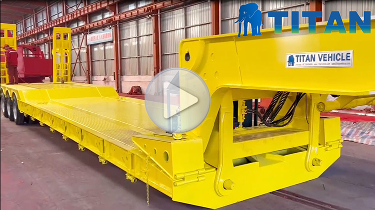 80T Tri Axle Removable Gooseneck Trailer with Ladders for Sale in Guinea