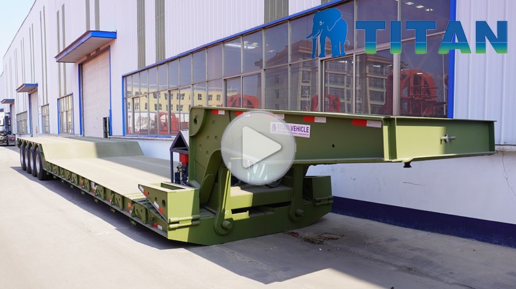 4 Axle 120 Ton Removable Lowboy Gooseneck Trailer for Sale