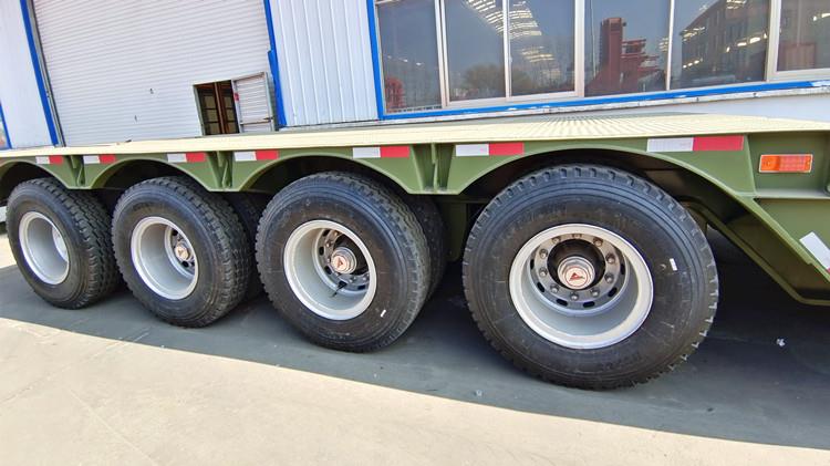 4 Axle 120 Ton Removable Lowboy Gooseneck Trailer for Sale