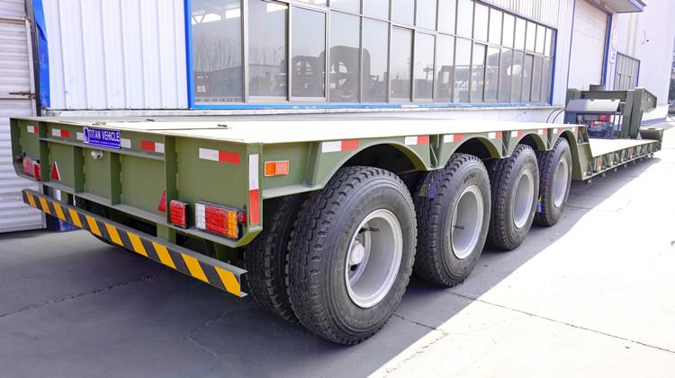 4 Axle 120 Ton Removable Lowboy Gooseneck Trailer for Sale