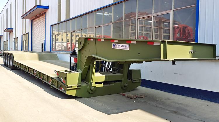 4 Axle 120 Ton Removable Lowboy Gooseneck Trailer for Sale