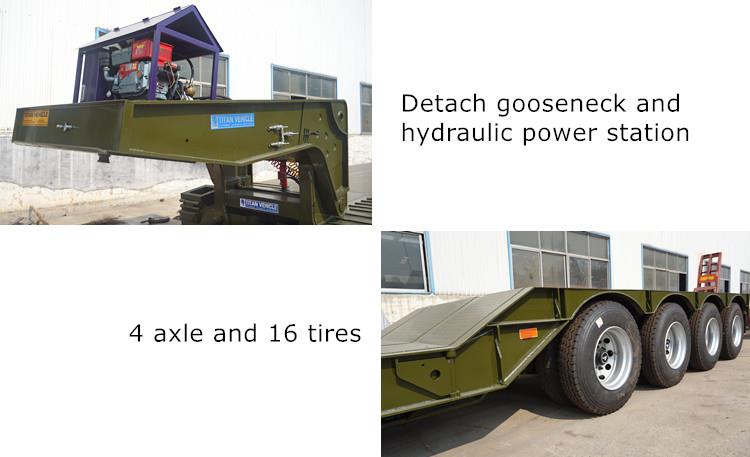 Hydraulic Detach Gooseneck Trailer  Detach Trailer for Sale