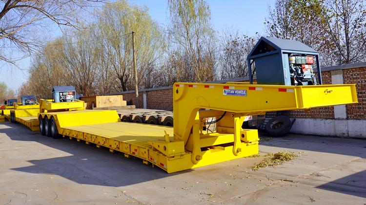 3 Axle Gooseneck Lowboy for Sale with 60 Ton Capacity