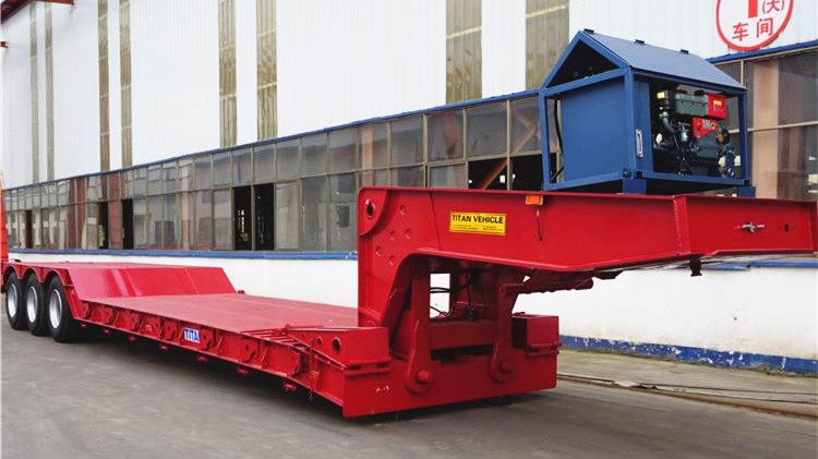 Tri Axle 80 Ton Gooseneck Lowboy Trailer for Sale Near Me