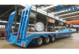 3 axle low bed semi trailer