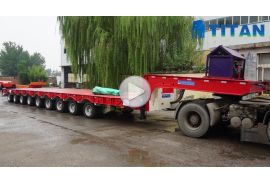 9 axle heavy duty trailer